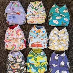 Newborn cloth diapers AIO